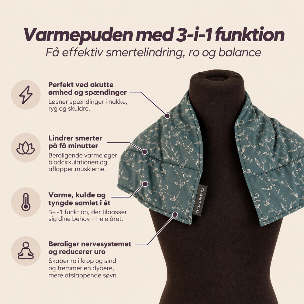 Original varmepude med rapsfrø